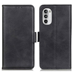 Funda de Cuero Cartera con Soporte Carcasa M15L para Motorola MOTO G52 Negro