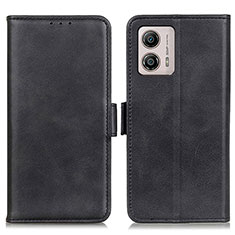 Funda de Cuero Cartera con Soporte Carcasa M15L para Motorola Moto G53 5G Negro