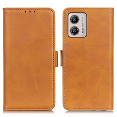 Funda de Cuero Cartera con Soporte Carcasa M15L para Motorola Moto G53j 5G Marron Claro