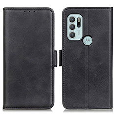 Funda de Cuero Cartera con Soporte Carcasa M15L para Motorola Moto G60s Negro