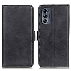 Funda de Cuero Cartera con Soporte Carcasa M15L para Motorola Moto G62 5G Negro