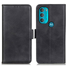 Funda de Cuero Cartera con Soporte Carcasa M15L para Motorola Moto G71 5G Negro