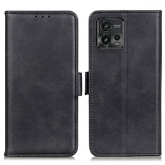 Funda de Cuero Cartera con Soporte Carcasa M15L para Motorola Moto G72 Negro