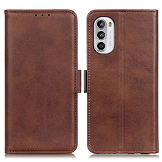 Funda de Cuero Cartera con Soporte Carcasa M15L para Motorola Moto G82 5G Marron