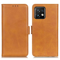 Funda de Cuero Cartera con Soporte Carcasa M15L para Motorola Moto X40 5G Marron Claro