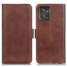 Funda de Cuero Cartera con Soporte Carcasa M15L para Motorola ThinkPhone 5G Marron