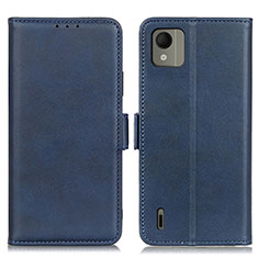 Funda de Cuero Cartera con Soporte Carcasa M15L para Nokia C110 Azul