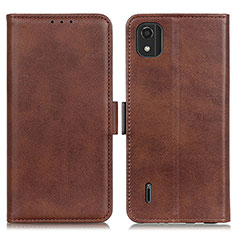 Funda de Cuero Cartera con Soporte Carcasa M15L para Nokia C2 2nd Edition Marron