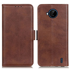 Funda de Cuero Cartera con Soporte Carcasa M15L para Nokia C20 Plus Marron