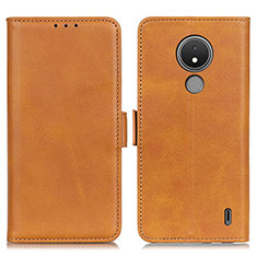 Funda de Cuero Cartera con Soporte Carcasa M15L para Nokia C21 Marron Claro