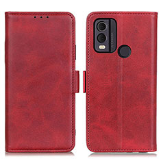 Funda de Cuero Cartera con Soporte Carcasa M15L para Nokia C22 Rojo