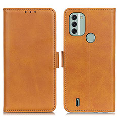 Funda de Cuero Cartera con Soporte Carcasa M15L para Nokia C31 Marron Claro