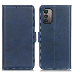 Funda de Cuero Cartera con Soporte Carcasa M15L para Nokia G11 Azul