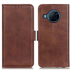 Funda de Cuero Cartera con Soporte Carcasa M15L para Nokia X100 5G Marron