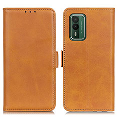 Funda de Cuero Cartera con Soporte Carcasa M15L para Nokia XR21 Marron Claro