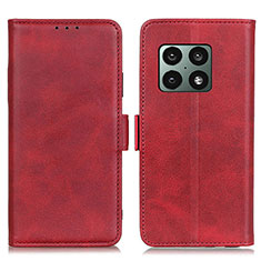 Funda de Cuero Cartera con Soporte Carcasa M15L para OnePlus 10 Pro 5G Rojo