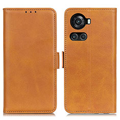 Funda de Cuero Cartera con Soporte Carcasa M15L para OnePlus 10R 5G Marron Claro