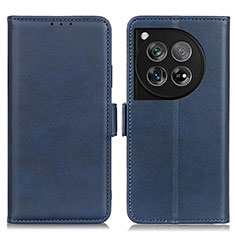 Funda de Cuero Cartera con Soporte Carcasa M15L para OnePlus 12 5G Azul