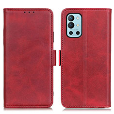 Funda de Cuero Cartera con Soporte Carcasa M15L para OnePlus 9R 5G Rojo