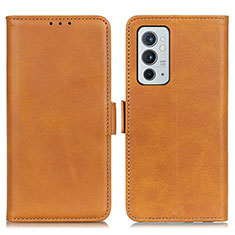 Funda de Cuero Cartera con Soporte Carcasa M15L para OnePlus 9RT 5G Marron Claro