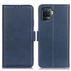 Funda de Cuero Cartera con Soporte Carcasa M15L para Oppo A94 4G Azul