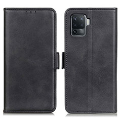 Funda de Cuero Cartera con Soporte Carcasa M15L para Oppo F19 Pro Negro