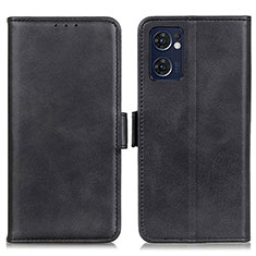 Funda de Cuero Cartera con Soporte Carcasa M15L para Oppo Find X5 Lite 5G Negro