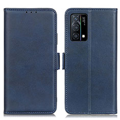 Funda de Cuero Cartera con Soporte Carcasa M15L para Oppo K9 5G Azul