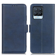 Funda de Cuero Cartera con Soporte Carcasa M15L para Realme 8 4G Azul