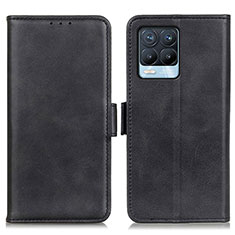 Funda de Cuero Cartera con Soporte Carcasa M15L para Realme 8 Pro Negro