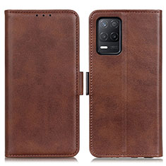 Funda de Cuero Cartera con Soporte Carcasa M15L para Realme 8s 5G Marron