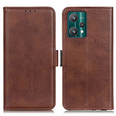 Funda de Cuero Cartera con Soporte Carcasa M15L para Realme 9 4G Marron