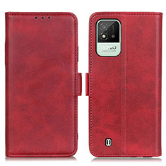 Funda de Cuero Cartera con Soporte Carcasa M15L para Realme C11 (2021) Rojo