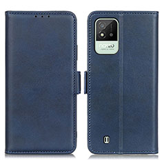 Funda de Cuero Cartera con Soporte Carcasa M15L para Realme C20 Azul