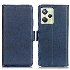 Funda de Cuero Cartera con Soporte Carcasa M15L para Realme C35 Azul