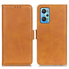 Funda de Cuero Cartera con Soporte Carcasa M15L para Realme GT2 5G Marron Claro