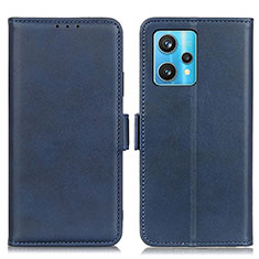 Funda de Cuero Cartera con Soporte Carcasa M15L para Realme V25 5G Azul