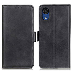 Funda de Cuero Cartera con Soporte Carcasa M15L para Samsung Galaxy A03 Core Negro