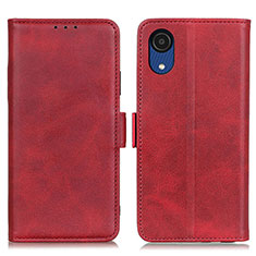 Funda de Cuero Cartera con Soporte Carcasa M15L para Samsung Galaxy A03 Core Rojo