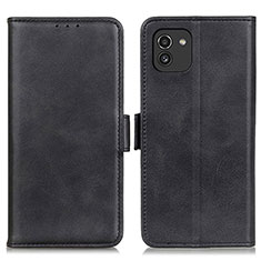 Funda de Cuero Cartera con Soporte Carcasa M15L para Samsung Galaxy A03 Negro