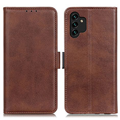 Funda de Cuero Cartera con Soporte Carcasa M15L para Samsung Galaxy A04s Marron