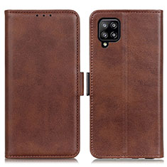 Funda de Cuero Cartera con Soporte Carcasa M15L para Samsung Galaxy A22 4G Marron