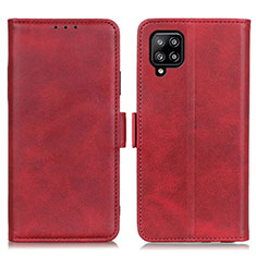 Funda de Cuero Cartera con Soporte Carcasa M15L para Samsung Galaxy A22 4G Rojo