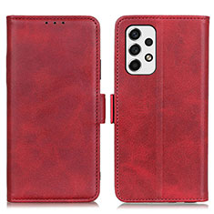 Funda de Cuero Cartera con Soporte Carcasa M15L para Samsung Galaxy A53 5G Rojo