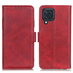 Funda de Cuero Cartera con Soporte Carcasa M15L para Samsung Galaxy M32 4G Rojo