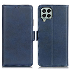 Funda de Cuero Cartera con Soporte Carcasa M15L para Samsung Galaxy M33 5G Azul