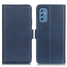 Funda de Cuero Cartera con Soporte Carcasa M15L para Samsung Galaxy M52 5G Azul