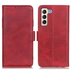 Funda de Cuero Cartera con Soporte Carcasa M15L para Samsung Galaxy S25 5G Rojo