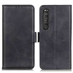 Funda de Cuero Cartera con Soporte Carcasa M15L para Sony Xperia 1 III Negro