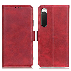 Funda de Cuero Cartera con Soporte Carcasa M15L para Sony Xperia 10 IV Rojo